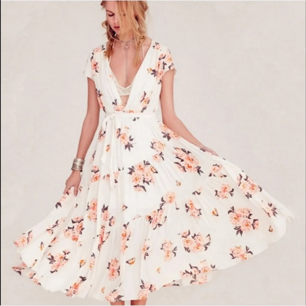 Free People All I Got Floral Printed Dress - Picture 8 of 9
